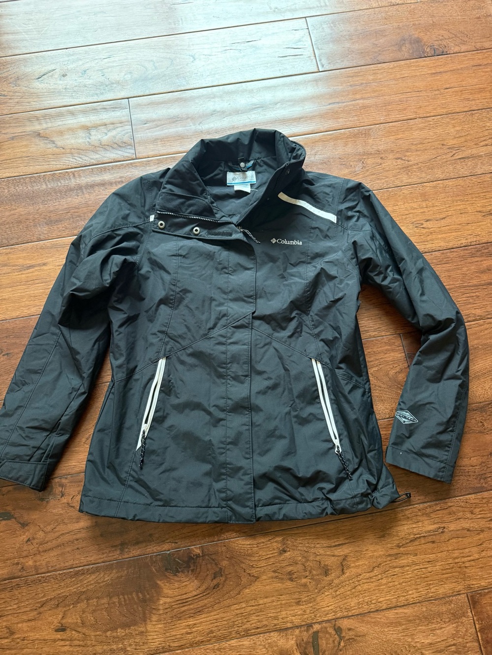 Columbia Women's Black Ski Jacket with White Trim